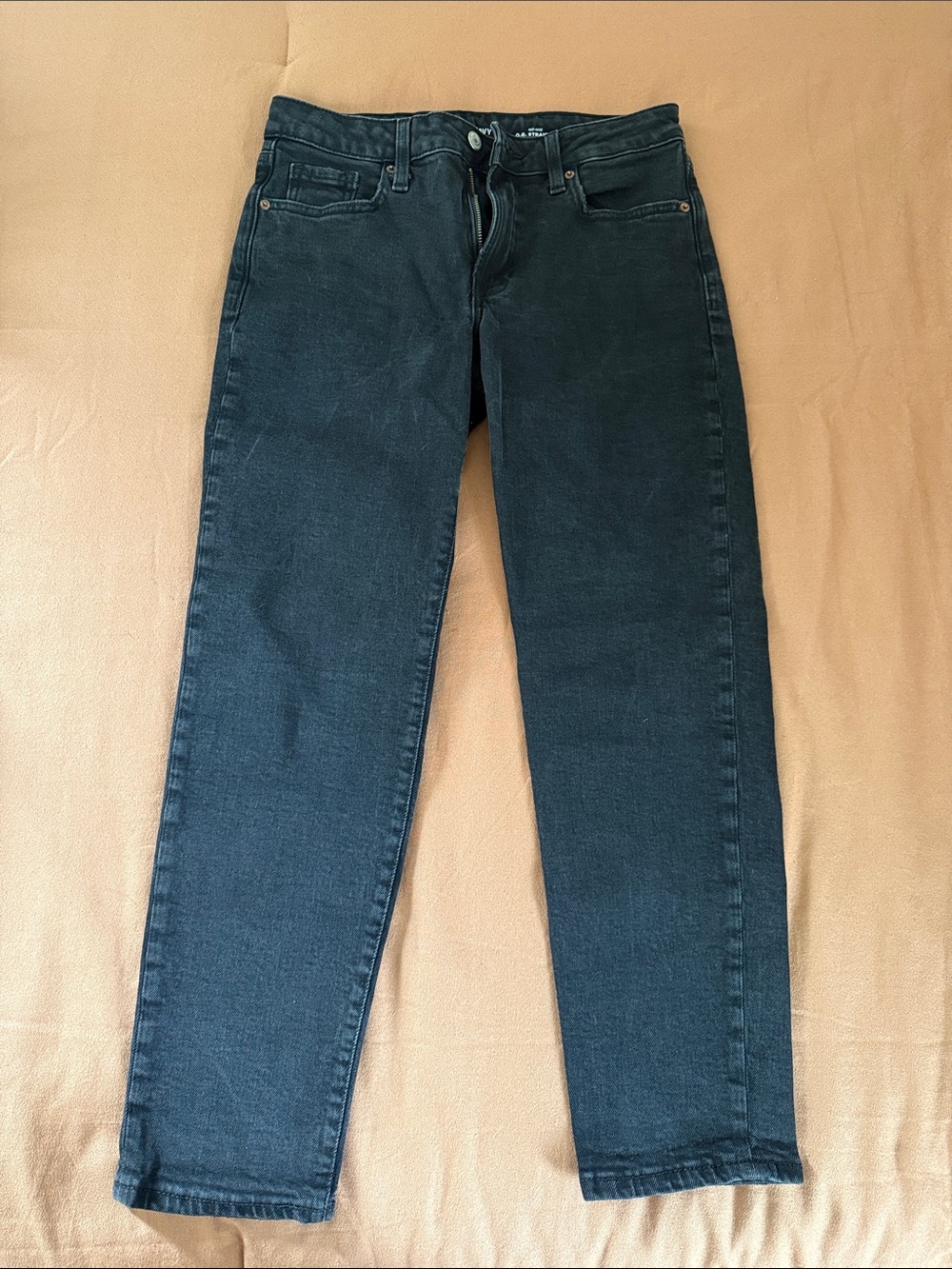Old Navy Women's Black Jeans - mid rise, OG straight, size 4